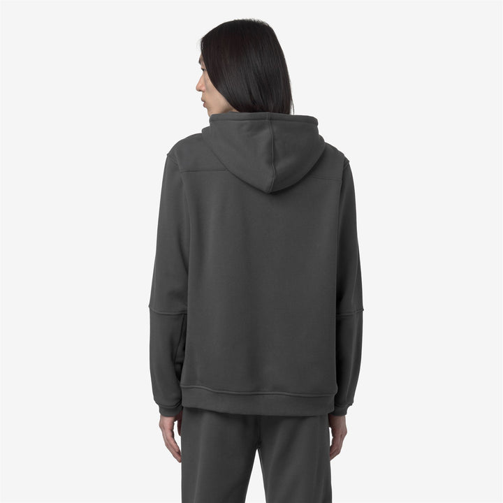 Sudadera unisex gris con capucha y cremallera completa para actividades al aire libre 5