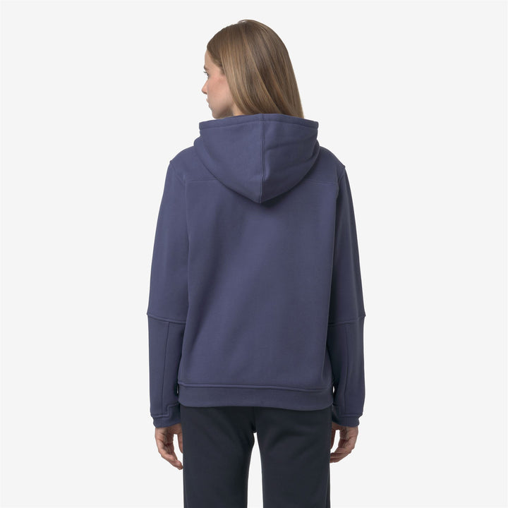 Sudadera con capucha polar unisex azul oscuro con cremallera completa para actividades al aire libre 5
