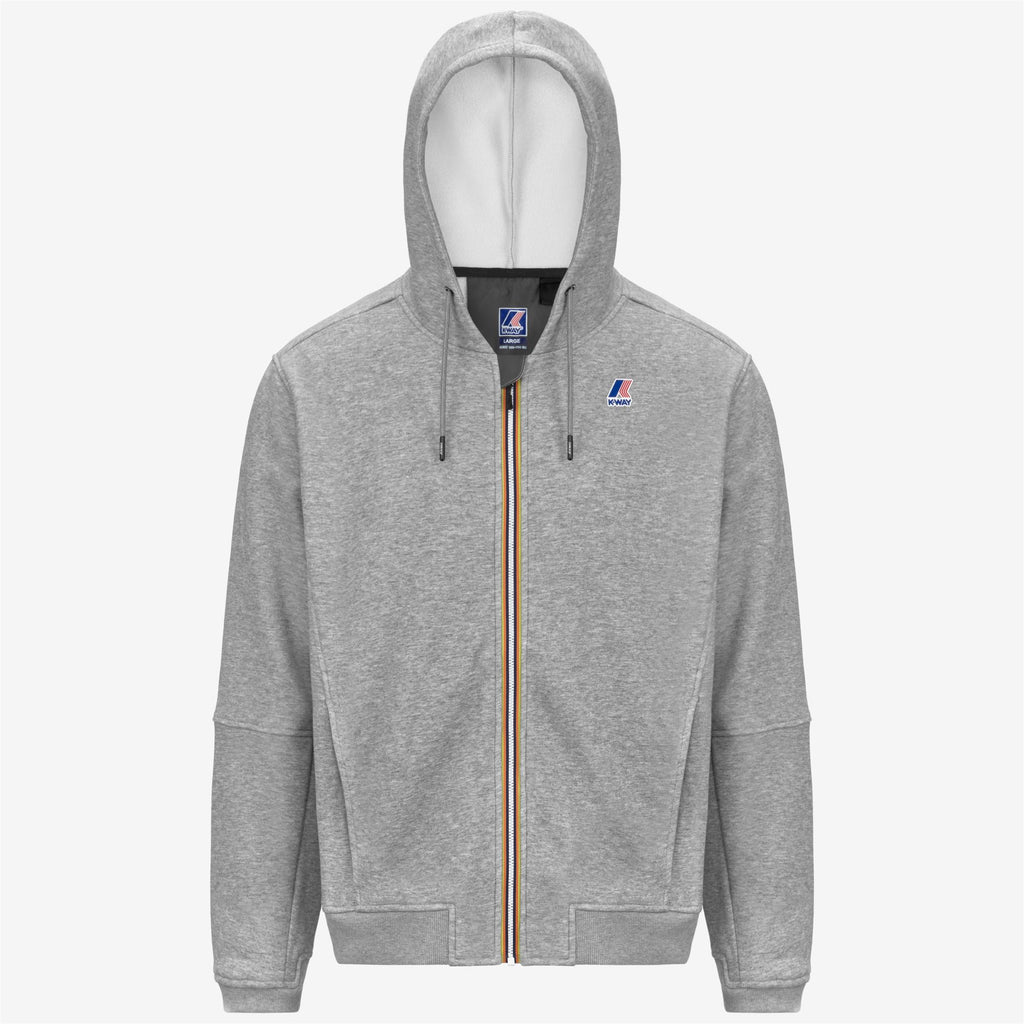 Fleece_UNISEX_PROSPER BRUSHED PC_Hoodie Full Zip_Grey Melange Mid - Commercial 1