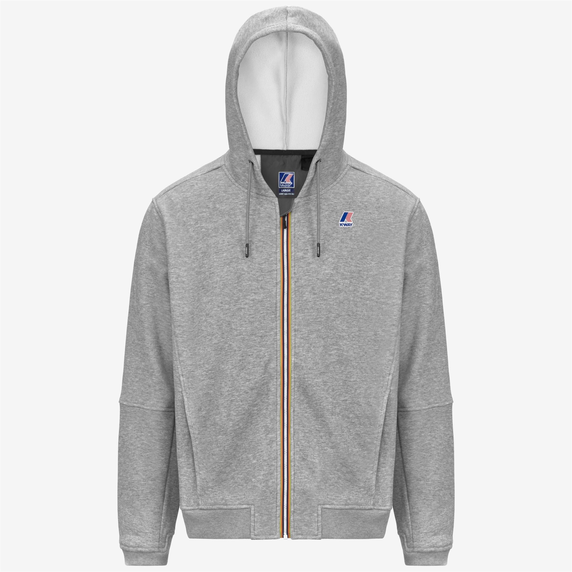 Fleece_UNISEX_PROSPER BRUSHED PC_Hoodie Full Zip_Grey Melange Mid - Commercial 1