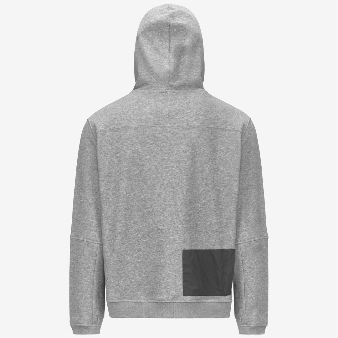 Felpa con cappuccio unisex grigia con zip intera per sport all'aria aperta e tempo libero main