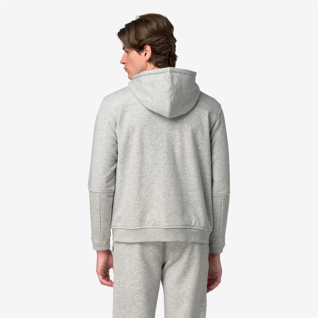 Fleece_UNISEX_PROSPER BRUSHED PC_Hoodie Full Zip_GREY MID MEL - Commercial 6
