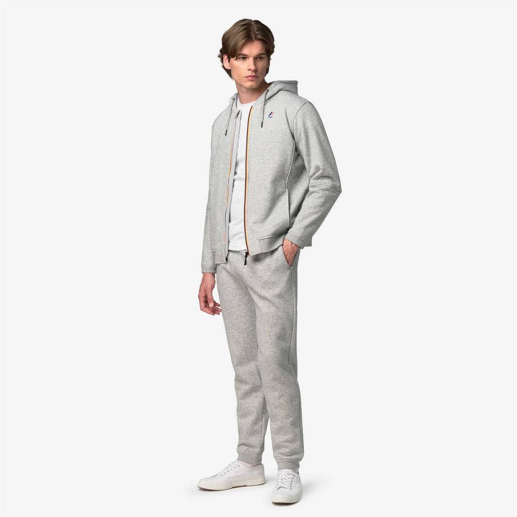 Fleece_UNISEX_PROSPER BRUSHED PC_Hoodie Full Zip_GREY MID MEL - Commercial 7
