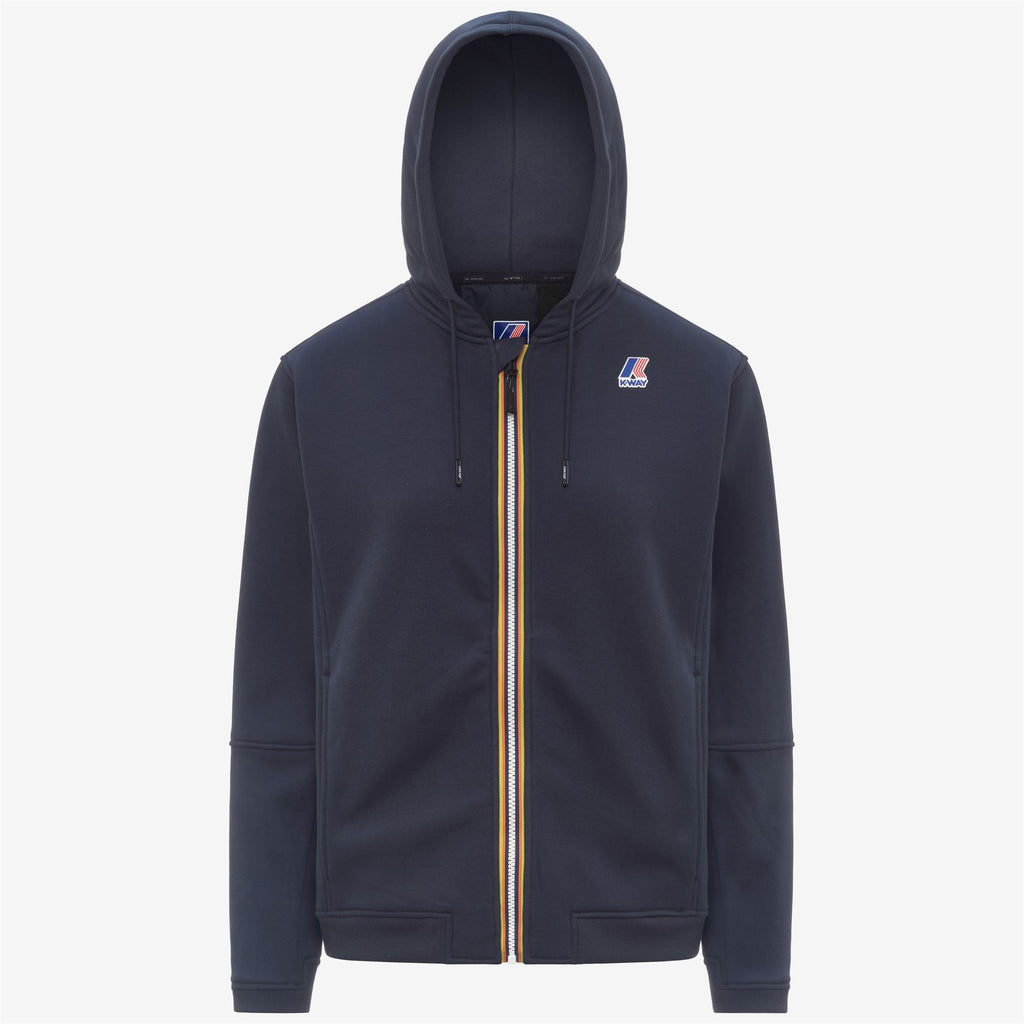 Fleece_UNISEX_PROSPER BRUSHED PC_Hoodie Full Zip_Blue Depth - Commercial 1