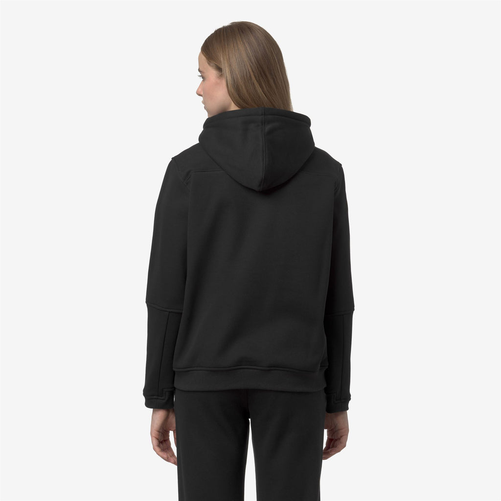 Fleece_UNISEX_PROSPER BRUSHED PC_Hoodie Full Zip_Black Pure - Commercial 6