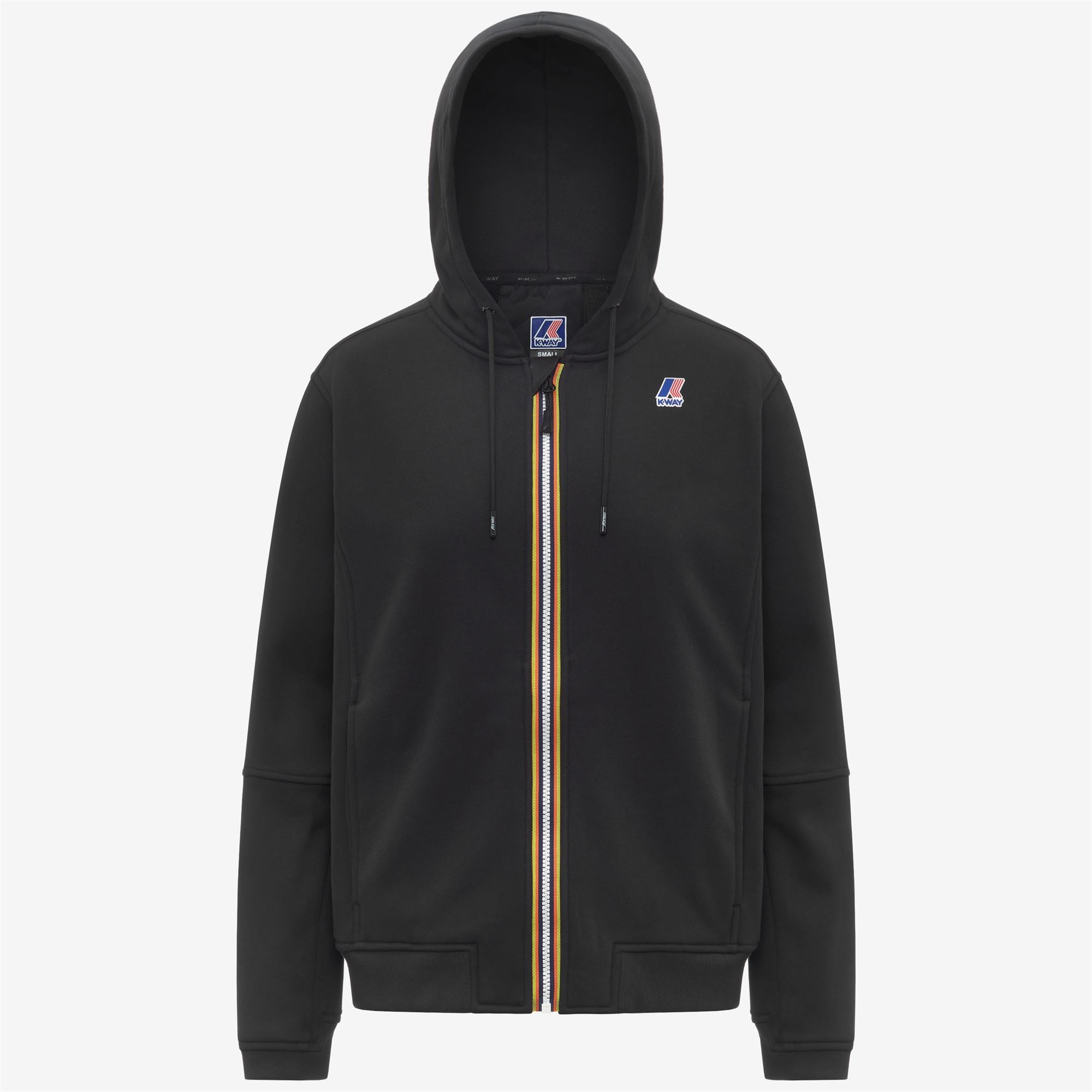 Fleece_UNISEX_PROSPER BRUSHED PC_Hoodie Full Zip_Black Pure - Commercial 1