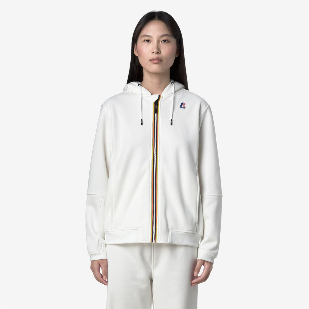Fleece_UNISEX_PROSPER BRUSHED PC_Hoodie Full Zip_White Gardenia - Commercial 4