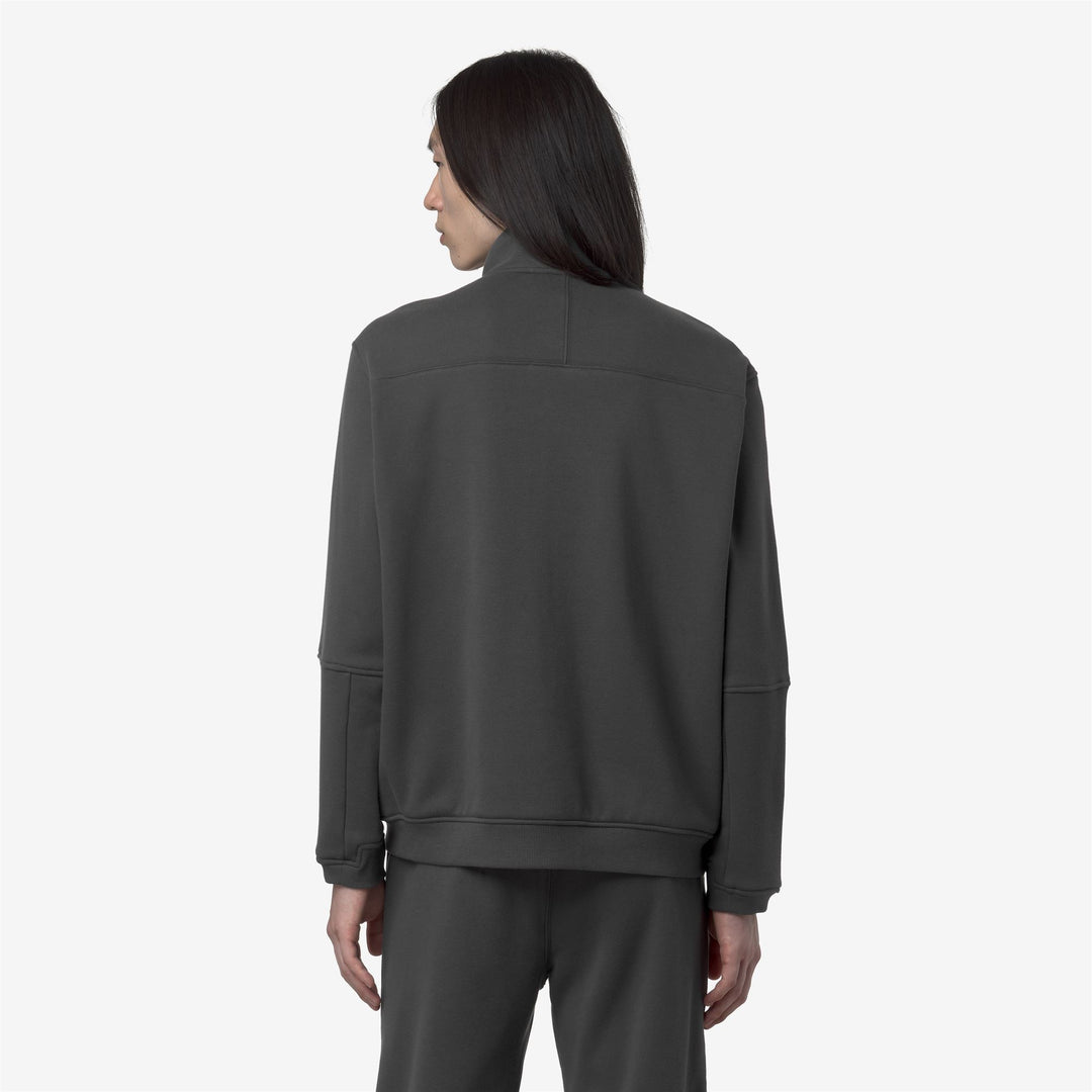 Chaqueta polar unisex gris para exteriores con cremallera completa y bolsillos. main