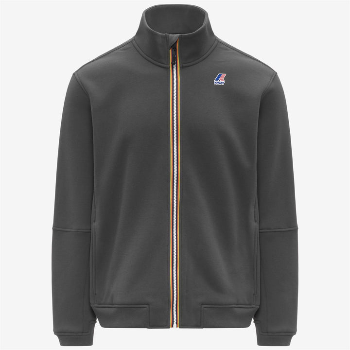 Chaqueta polar unisex gris para exteriores con cremallera completa y bolsillos. 1