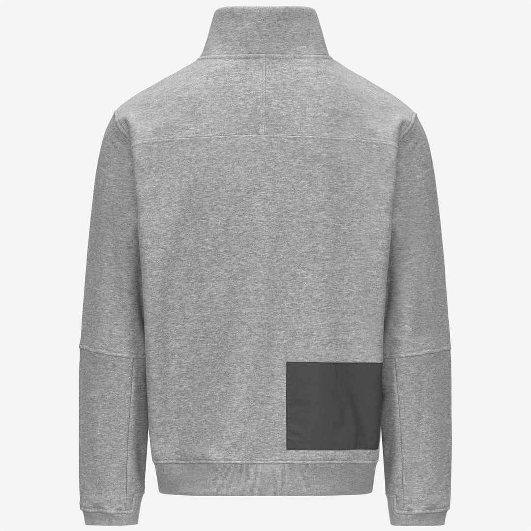 Grey unisex fleece jacket for outdoor activities with zip closure main