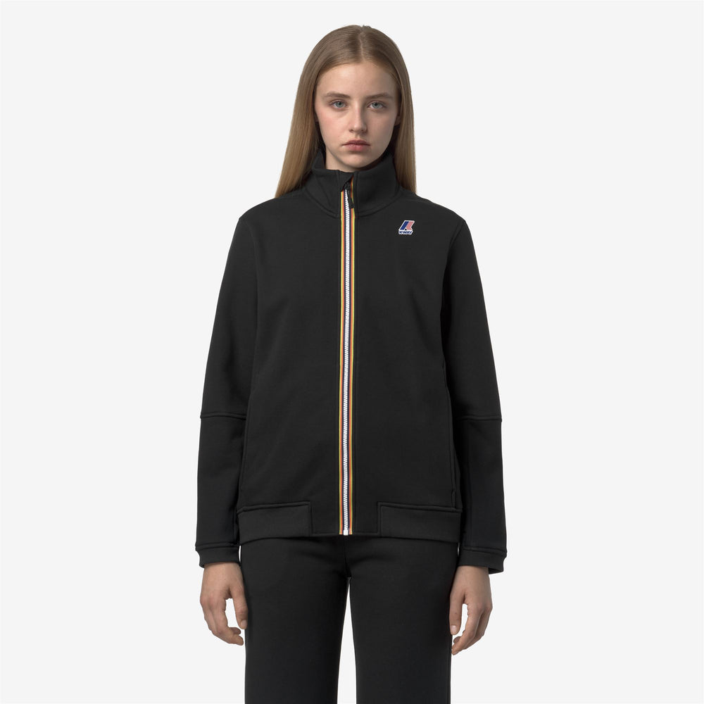 Black Unisex Full-Zip Fleece Jacket for Outdoor Activities 02