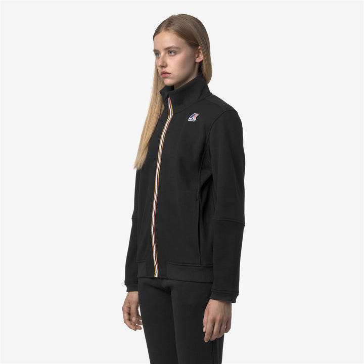 Giacca in pile nera unisex con cerniera completa per attività all'aperto 4