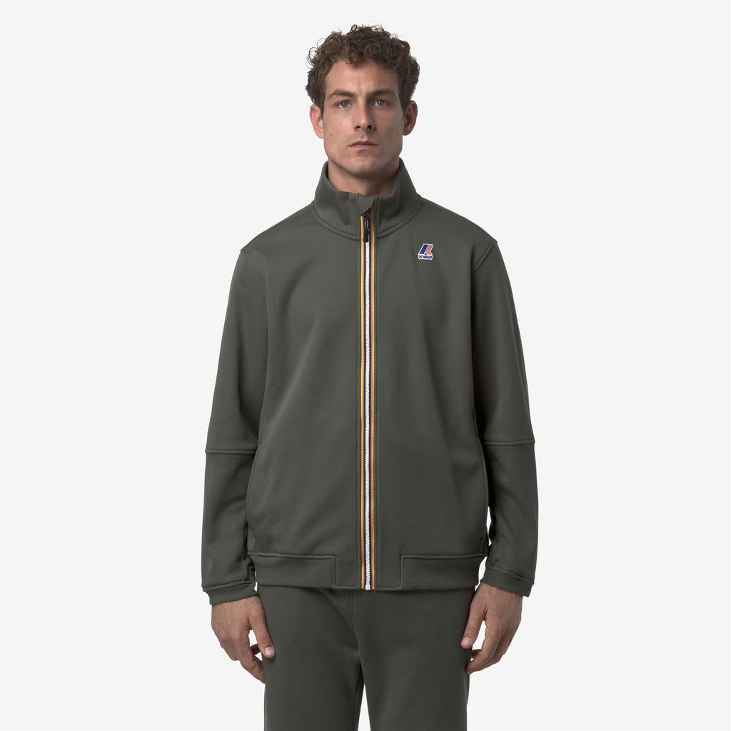 Fleece_UNISEX_PEPIN BRUSHED PC_Jacket_GREEN BLACKISH - Commercial 4