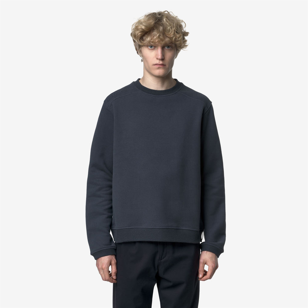 Fleece_MAN_PERRUEL COTTON CASHMERE_Jumper_Blue Airforce - Commercial 4