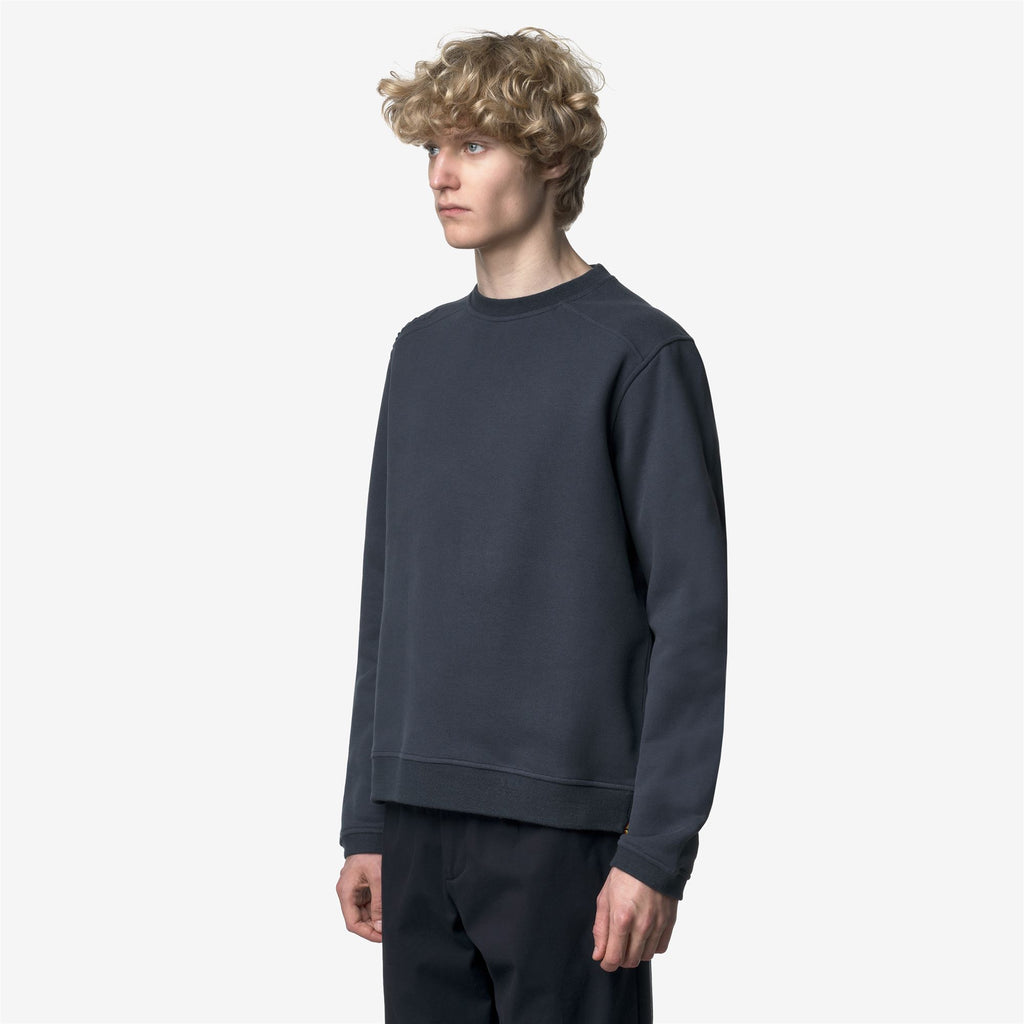 Fleece_MAN_PERRUEL COTTON CASHMERE_Jumper_Blue Airforce - Commercial 5
