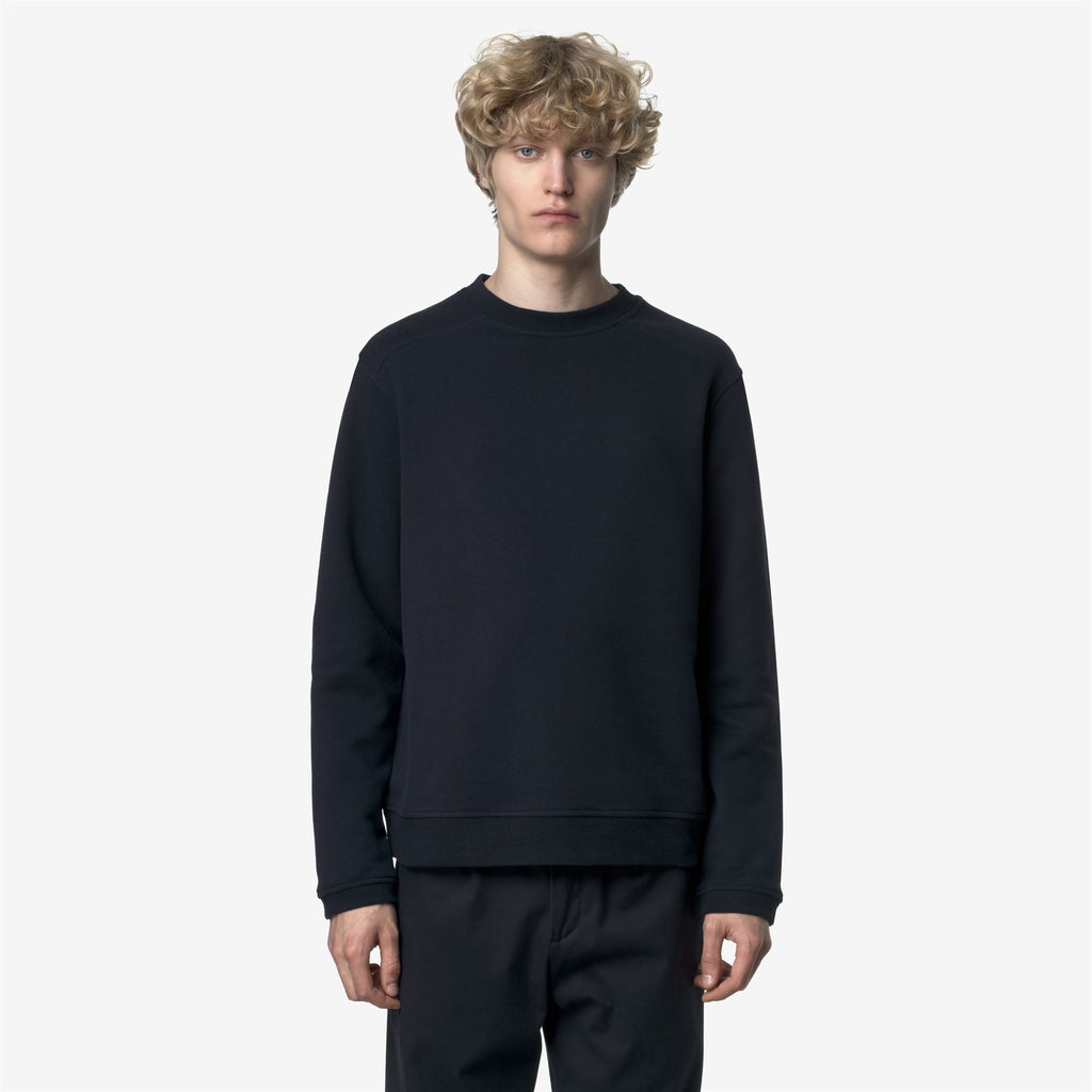 Fleece_MAN_PERRUEL COTTON CASHMERE_Jumper_Blue Depth - Commercial 4