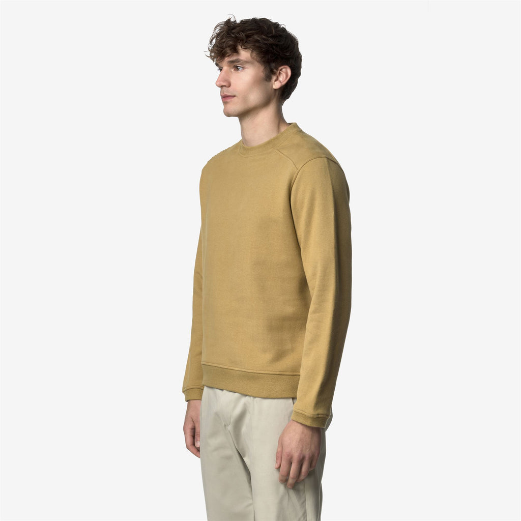 Fleece_MAN_PERRUEL COTTON CASHMERE_Jumper_Beige Seed - Commercial 5