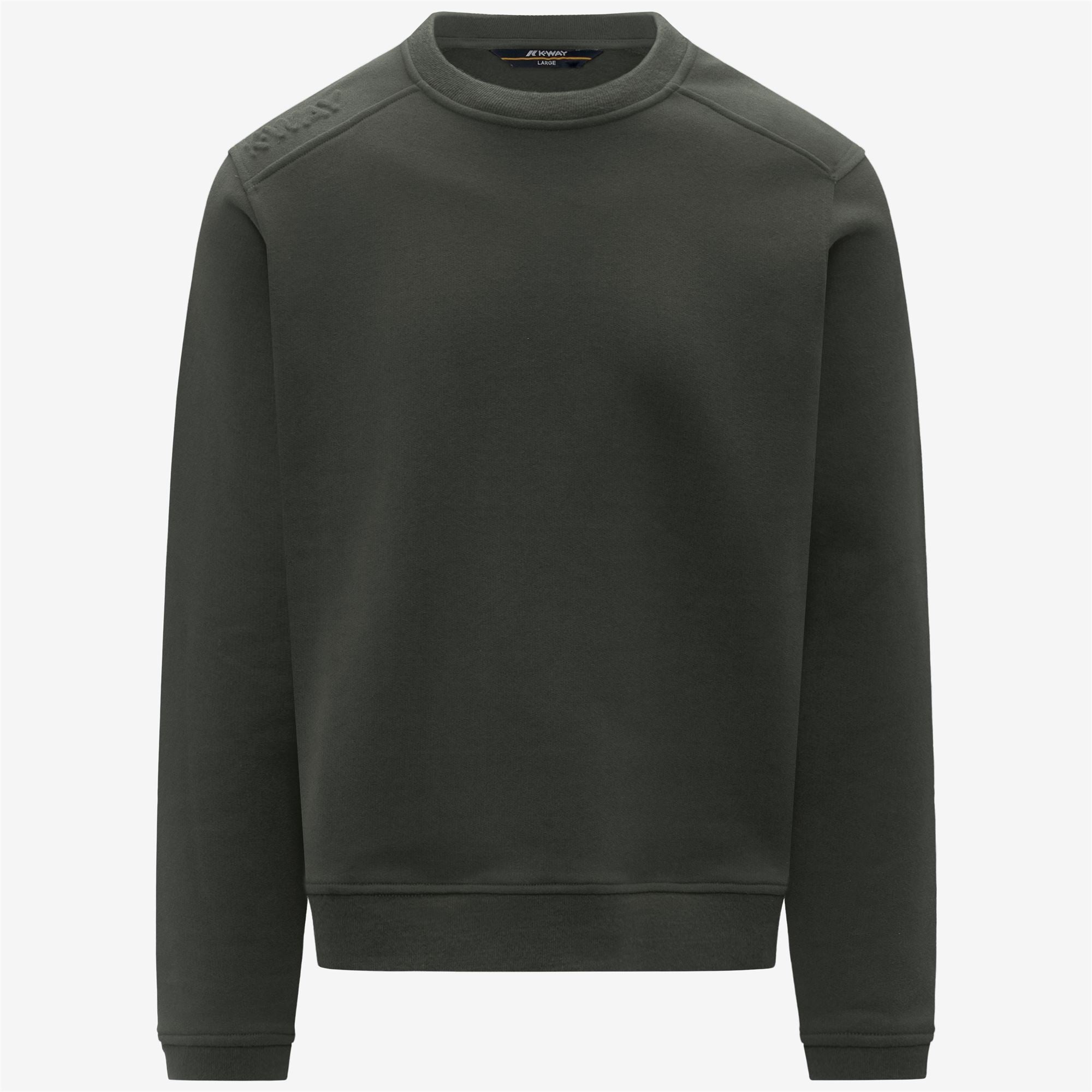 Fleece_MAN_PERRUEL COTTON CASHMERE_Jumper_GREEN BLACKISH - Commercial 1