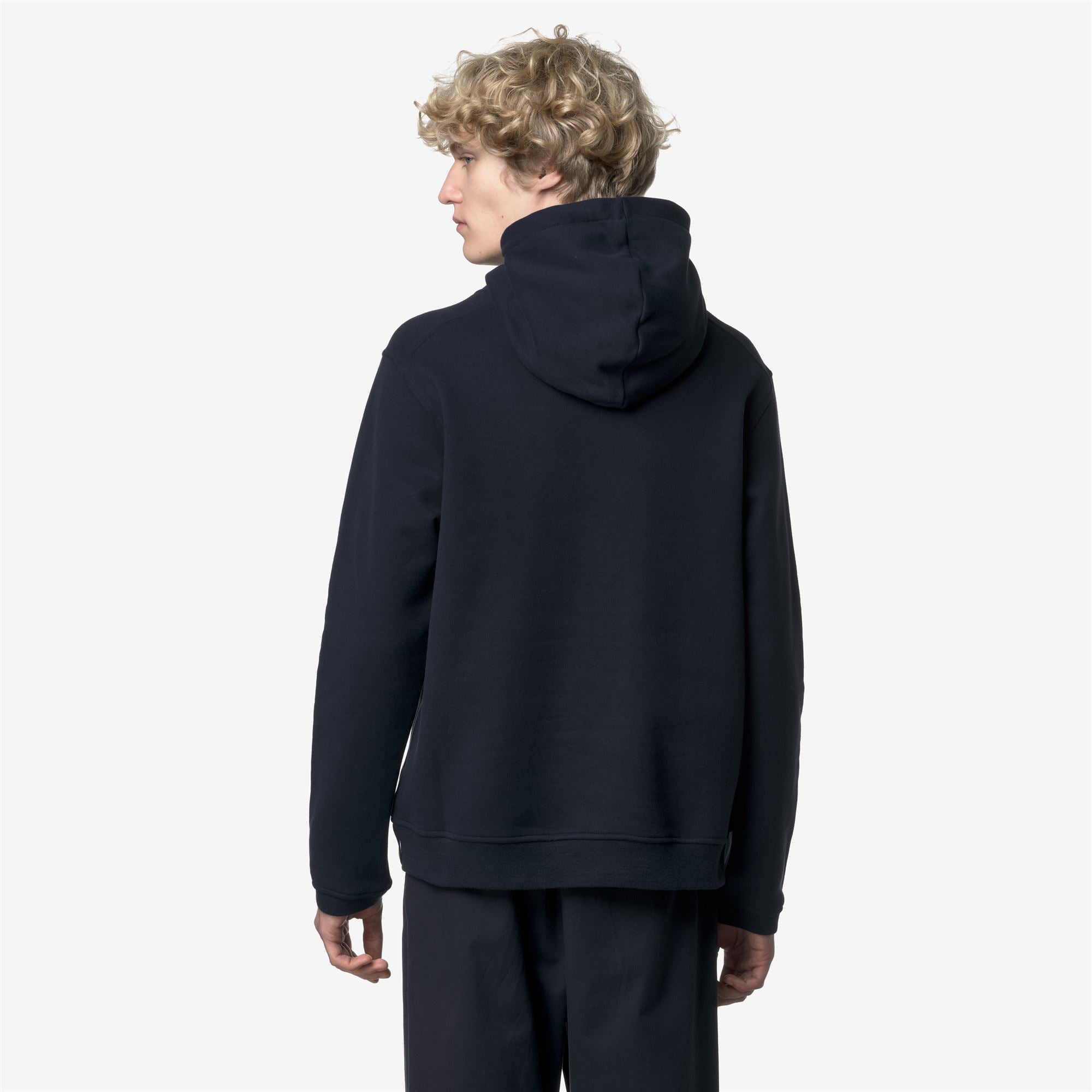 Fleece_MAN_LORLEAU COTTON CASHMERE_Hoodie_Blue Depth - Commercial 6