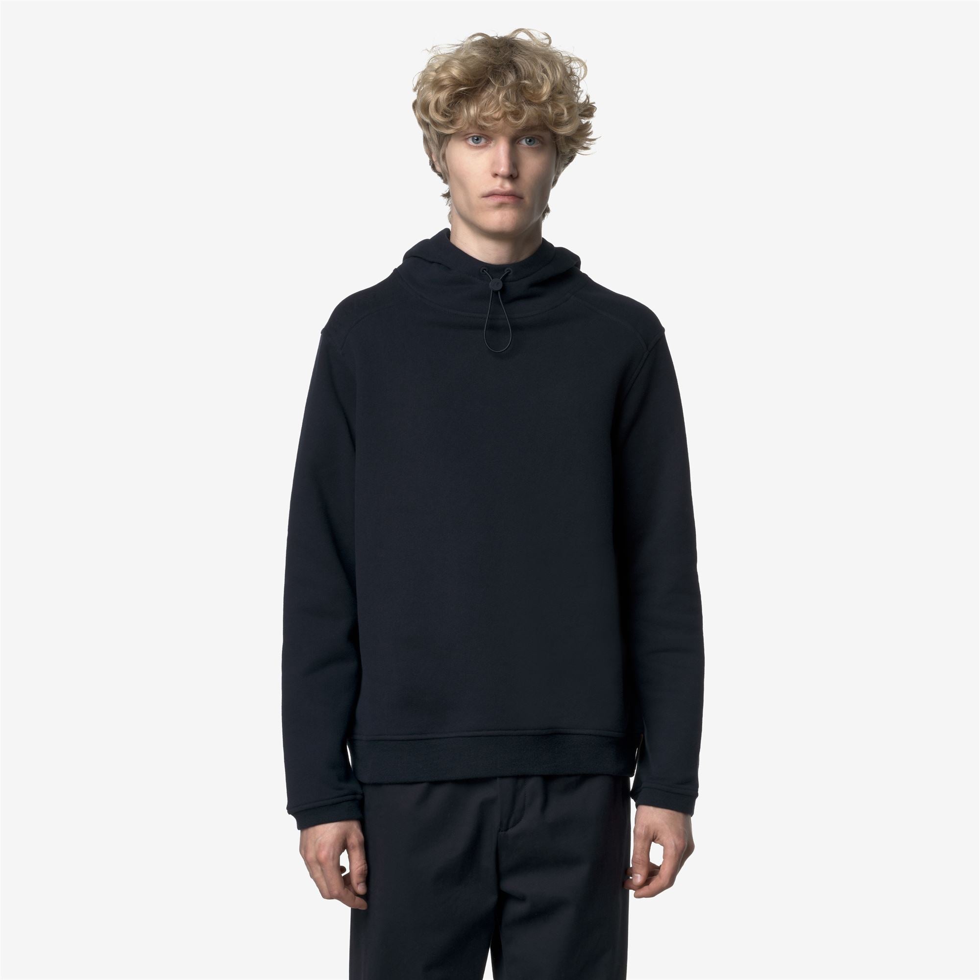 Fleece_MAN_LORLEAU COTTON CASHMERE_Hoodie_Blue Depth - Commercial 4