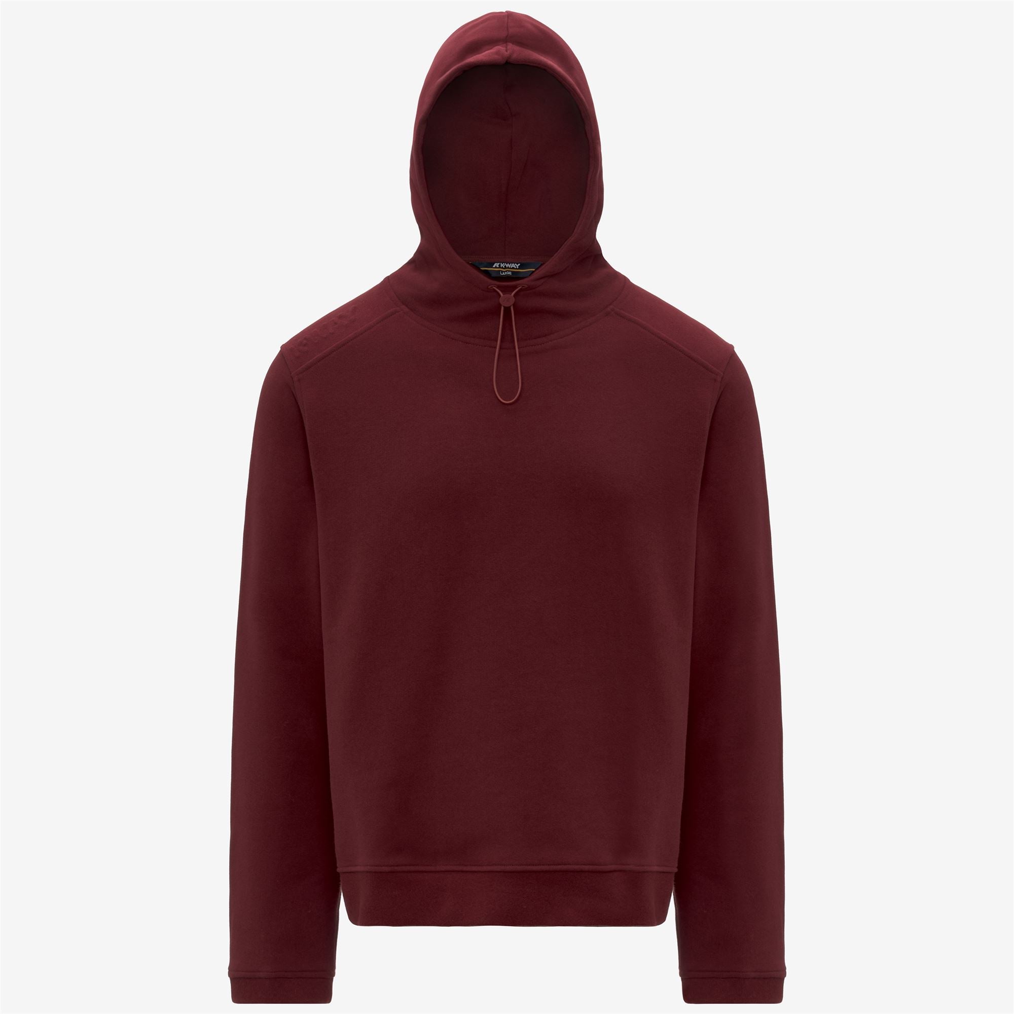 Fleece_MAN_LORLEAU COTTON CASHMERE_Hoodie_Red Syrah - Commercial 1