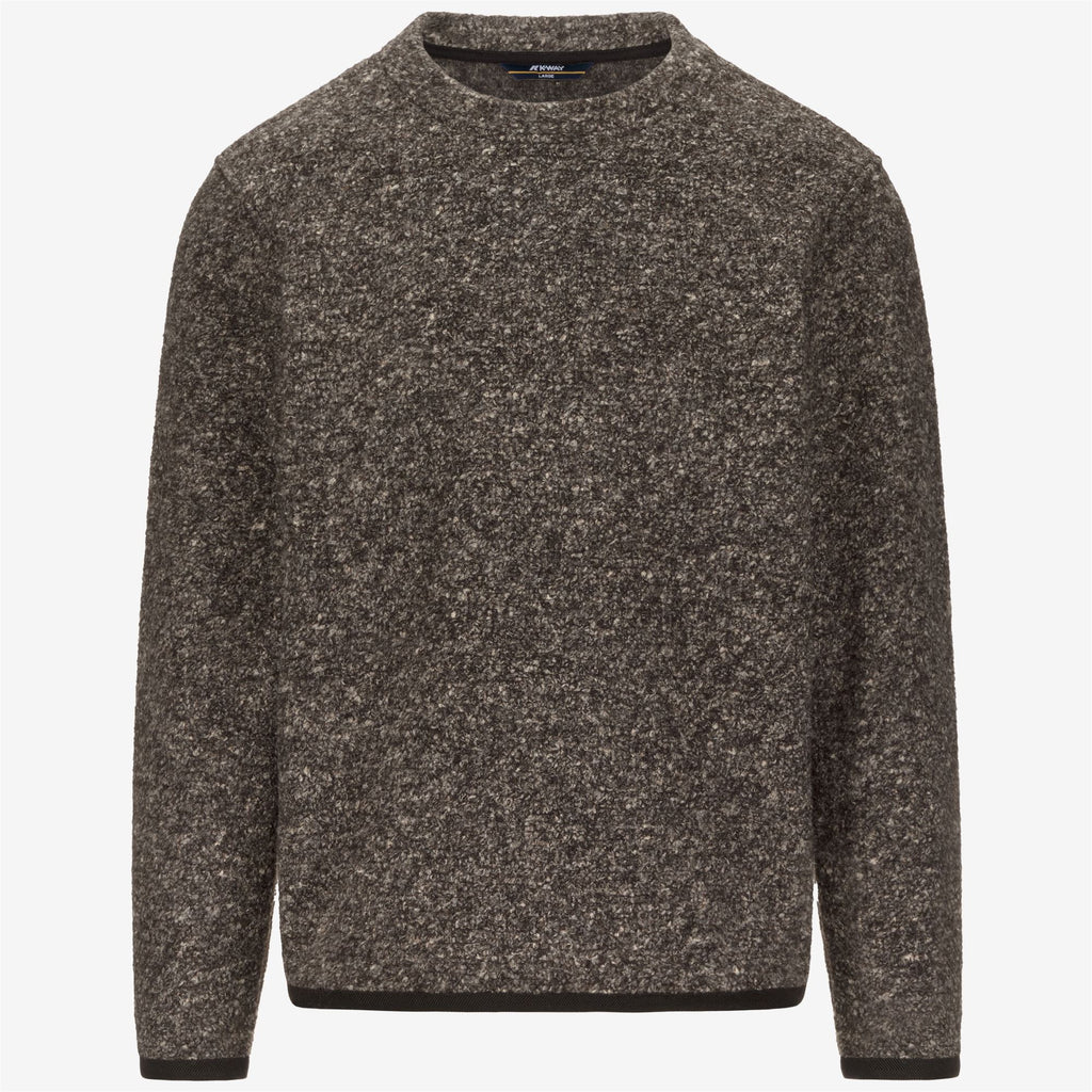 Fleece_MAN_GAILLON WOOL BLEND_Jumper_Black Olive Combo - Black Olive - Commercial 1