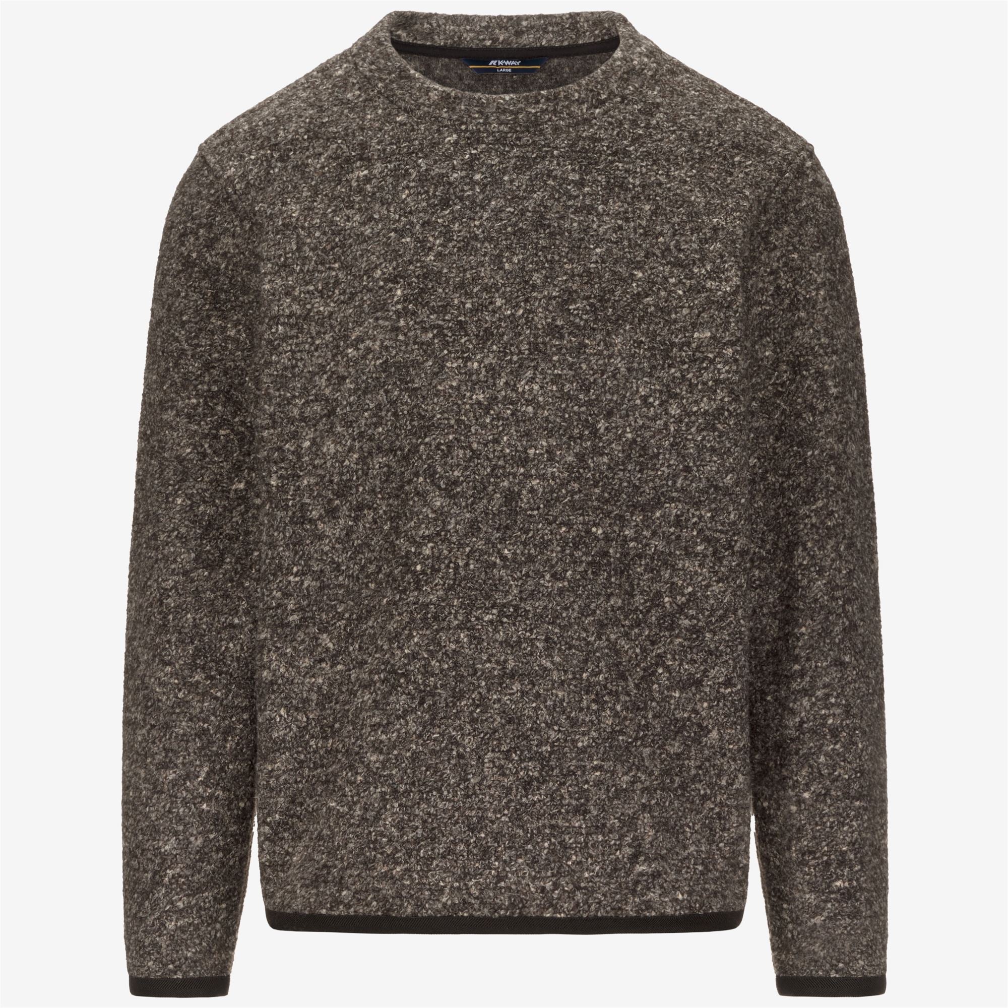 Fleece_MAN_GAILLON WOOL BLEND_Jumper_Black Olive Combo - Black Olive - Commercial 1