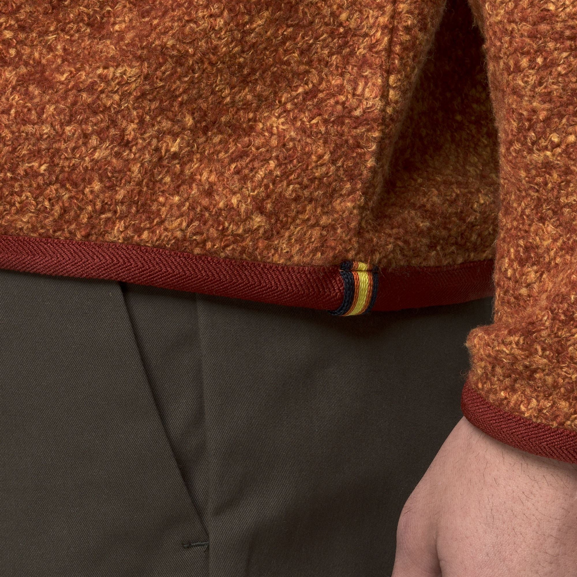 Fleece_MAN_GAILLON WOOL BLEND_Jumper_Orange - Orange Adobe - Unico - Commercial 7