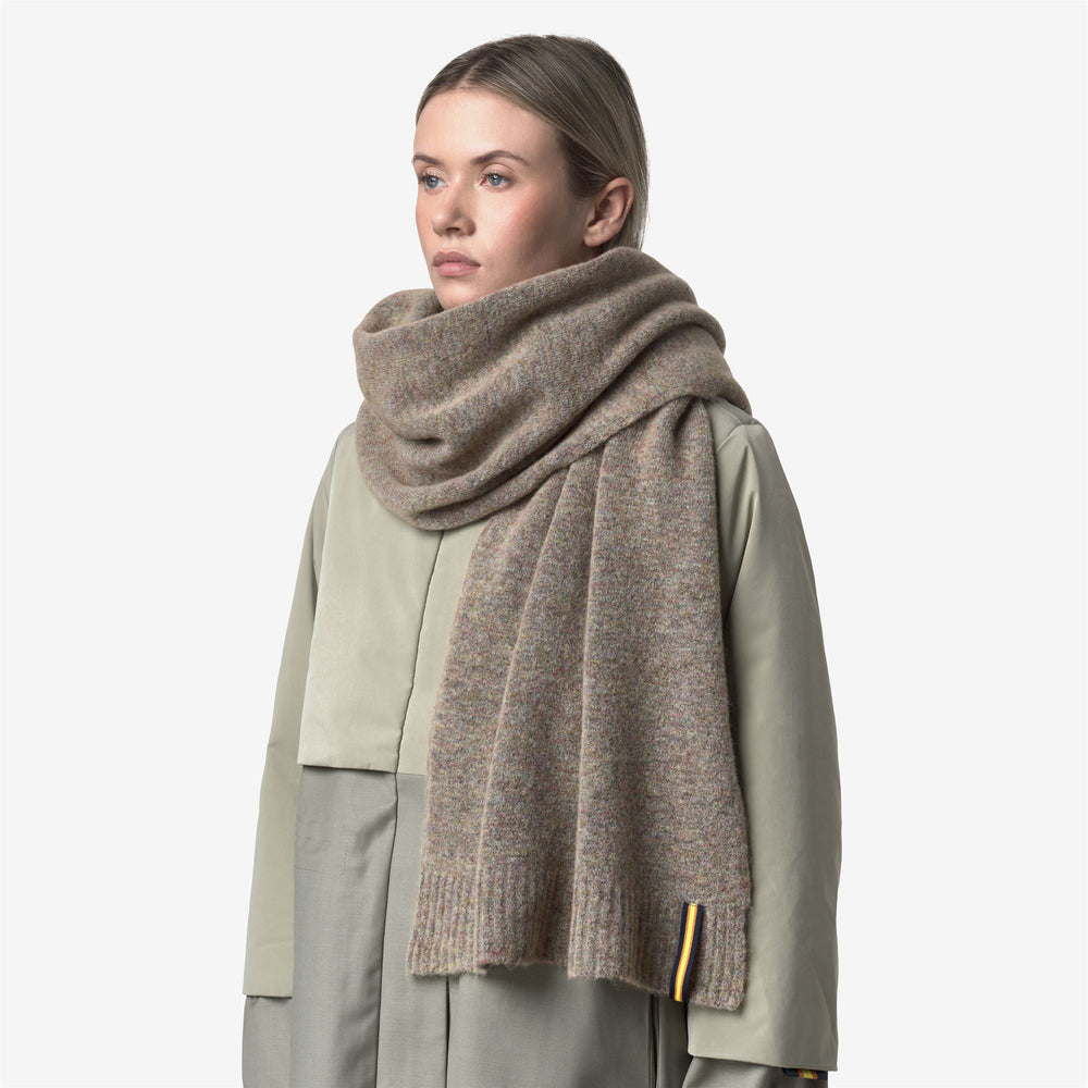 Dusty pink Women's Wool Blend Scarf for Cold Weather 02