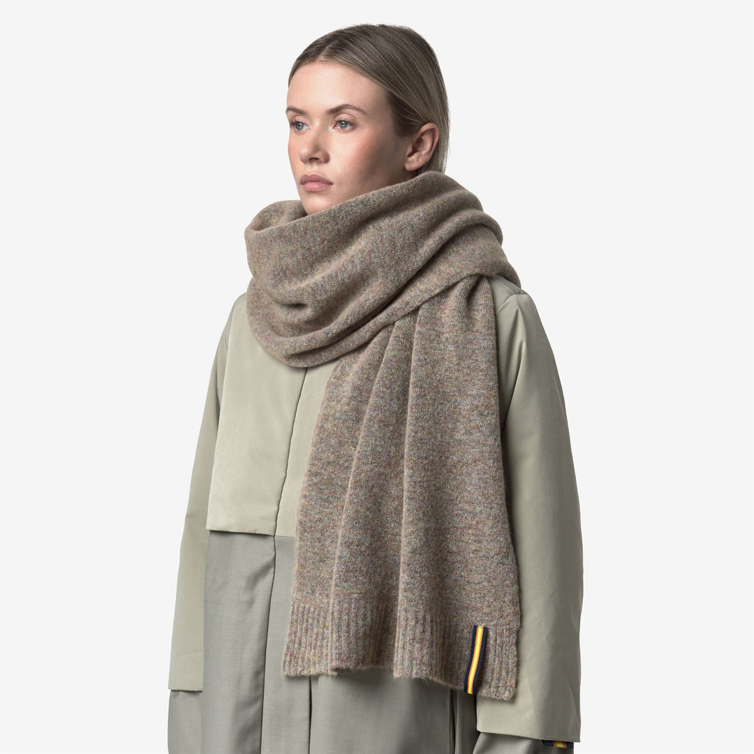 Sciarpa in misto lana rosa antico da donna per il freddo main