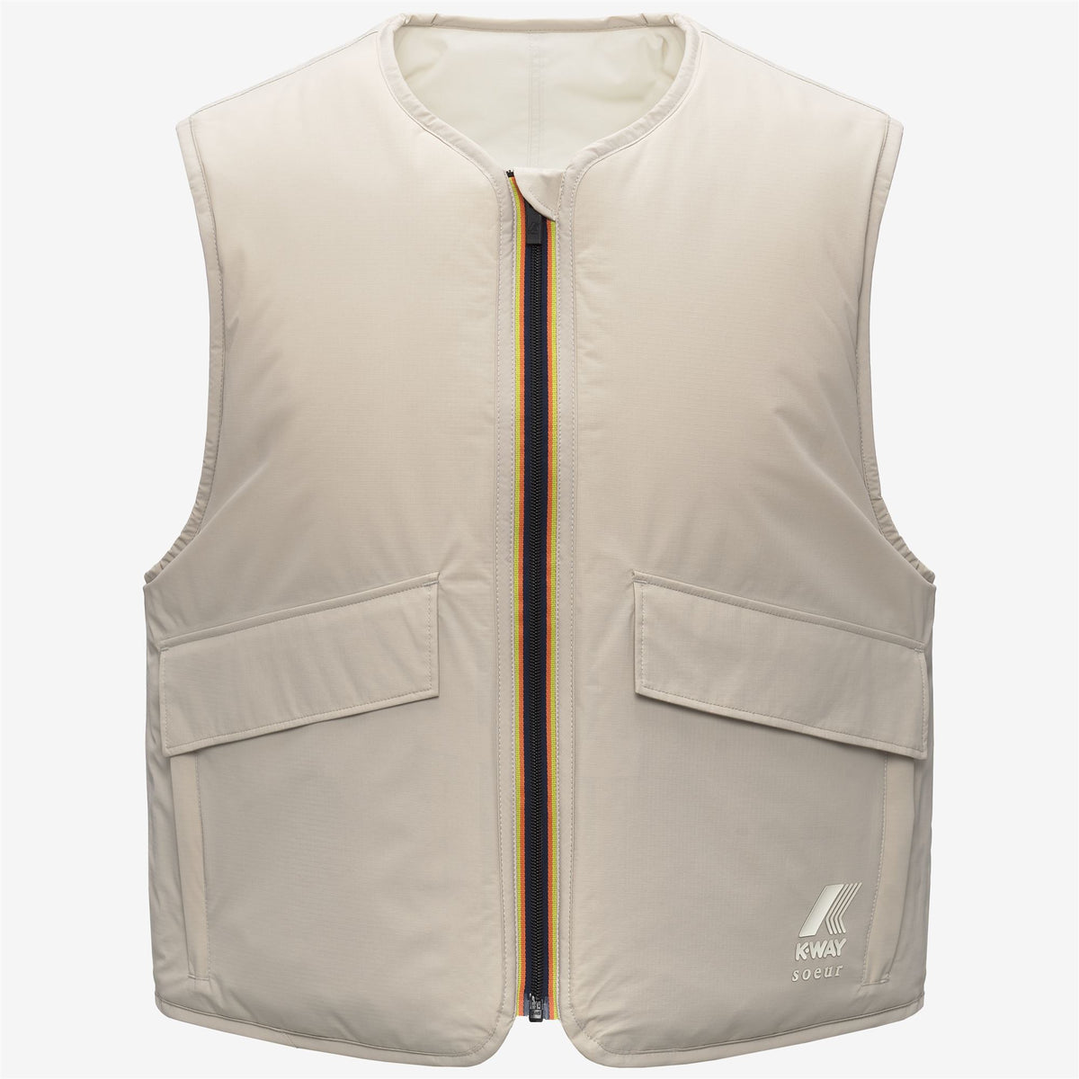 Jackets_WOMAN_ WES PADDED SOEUR_Vest_Grey Lt Calce-Beige Baby - Commercial 2
