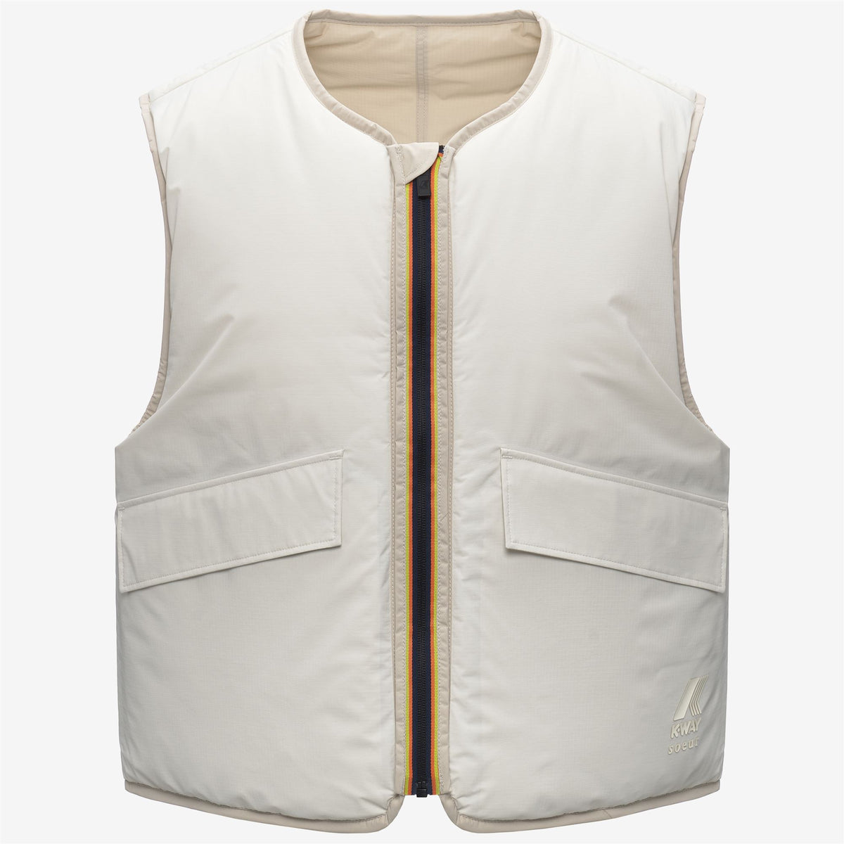 Jackets_WOMAN_ WES PADDED SOEUR_Vest_Grey Lt Calce-Beige Baby - Commercial 1