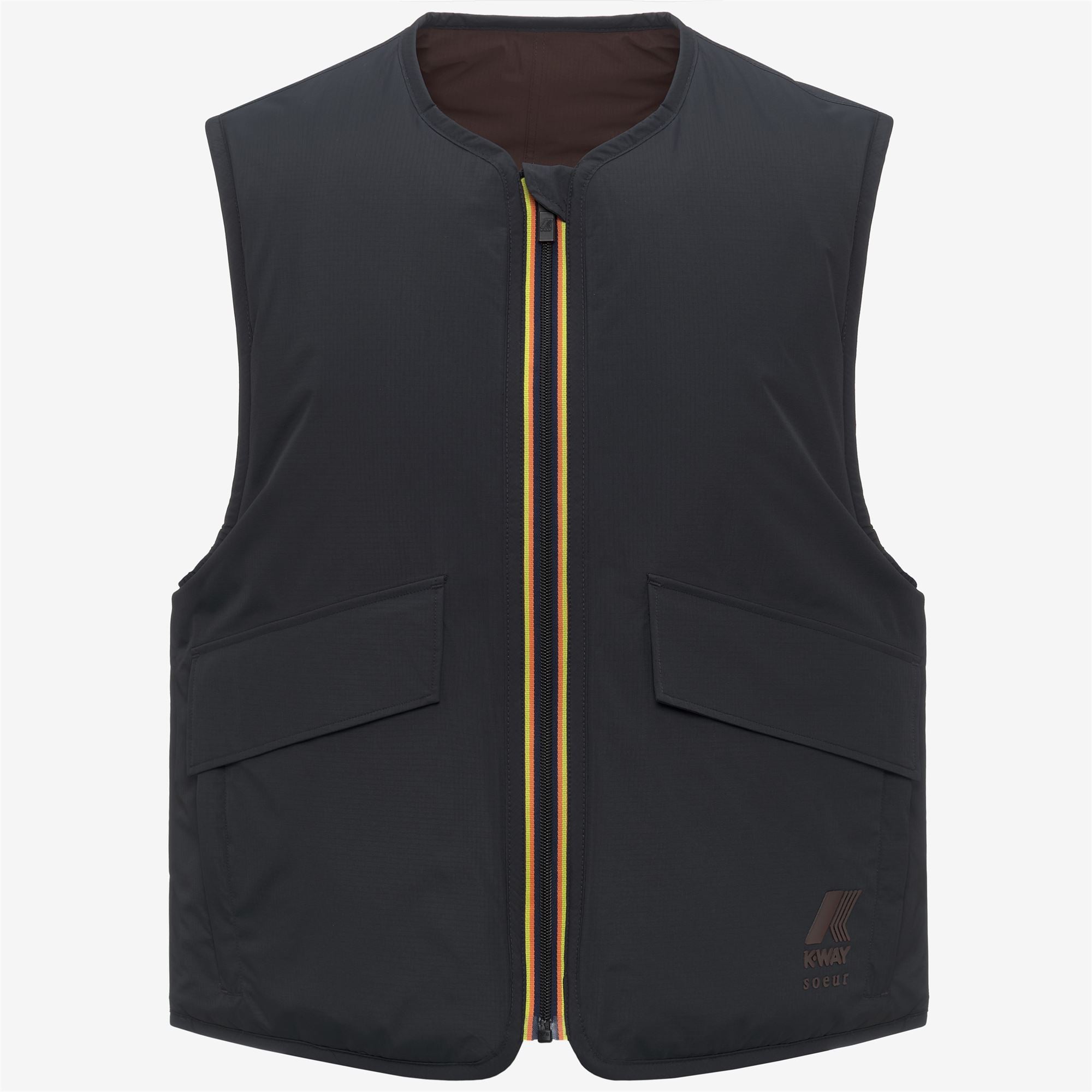 Jackets_WOMAN_ WES PADDED SOEUR_Vest_Black Sand-Brown Coffee - Commercial 1