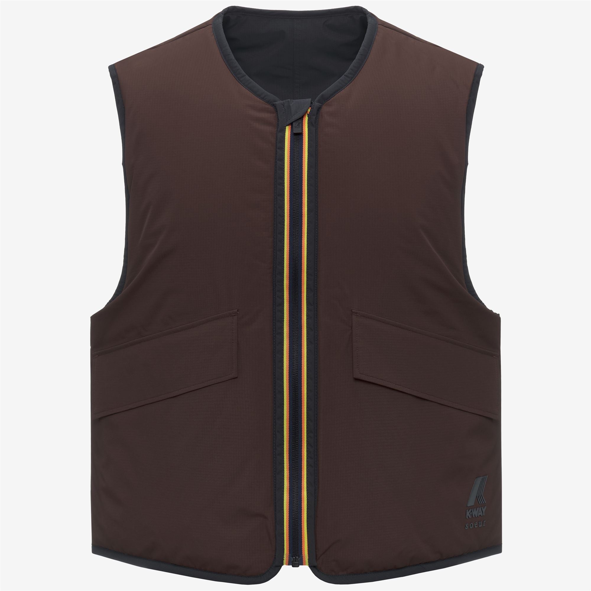 Jackets_WOMAN_ WES PADDED SOEUR_Vest_Black Sand-Brown Coffee - Commercial 2