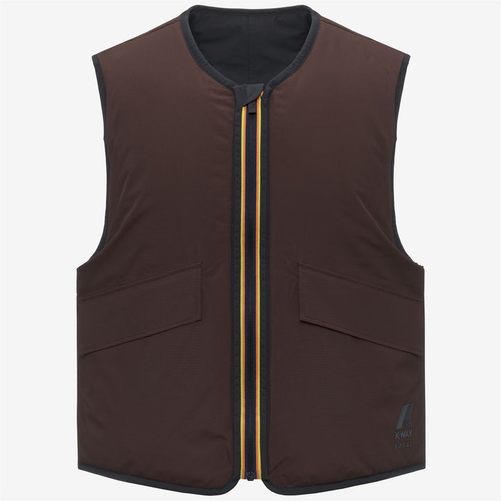 Chaleco unisex acolchado cortavientos negro con bolsillos 2