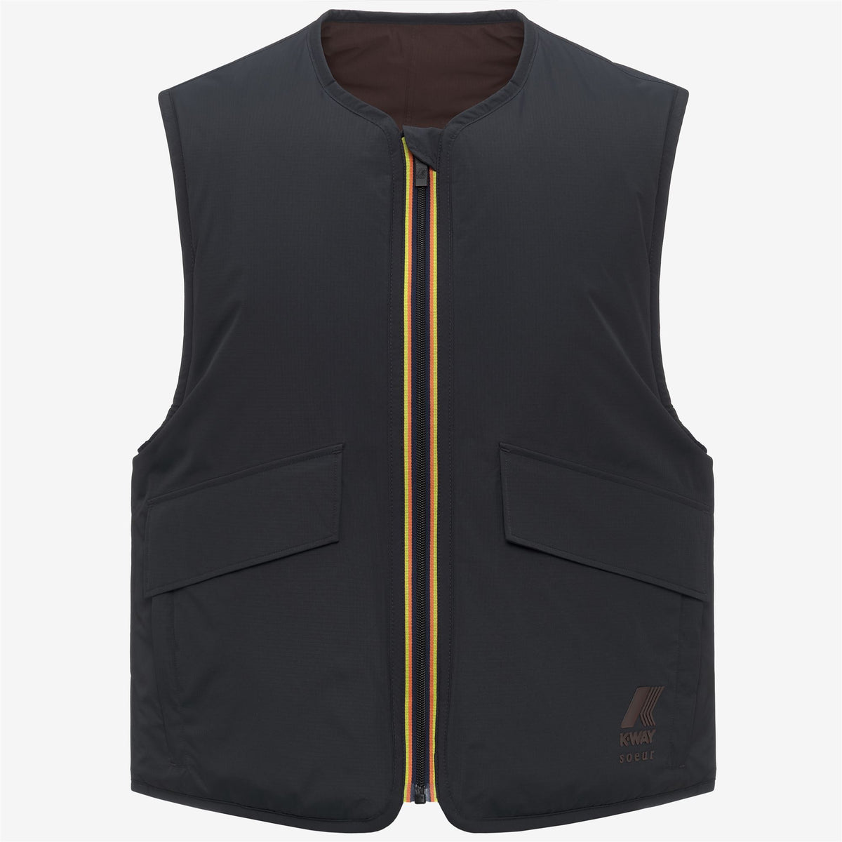 Jackets_WOMAN_ WES PADDED SOEUR_Vest_Black Sand-Brown Coffee - Commercial 1