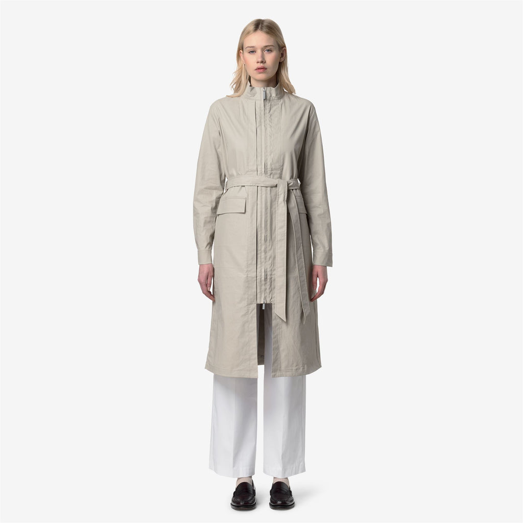 Jackets_Woman_HORIEN NATURAL BLEND_Long_BEIGE LT COMBO - BEIGE LT - Commercial 4