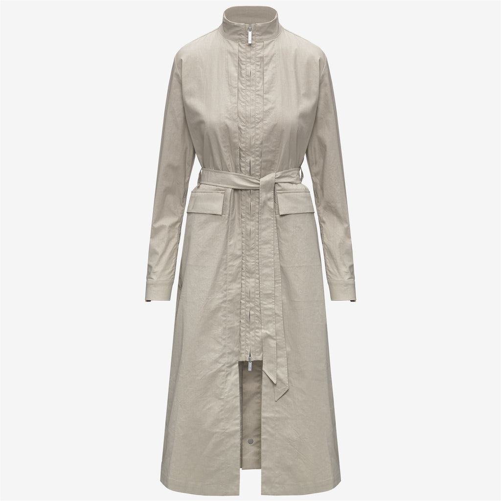 Jackets_Woman_HORIEN NATURAL BLEND_Long_BEIGE LT COMBO - BEIGE LT - Commercial 1