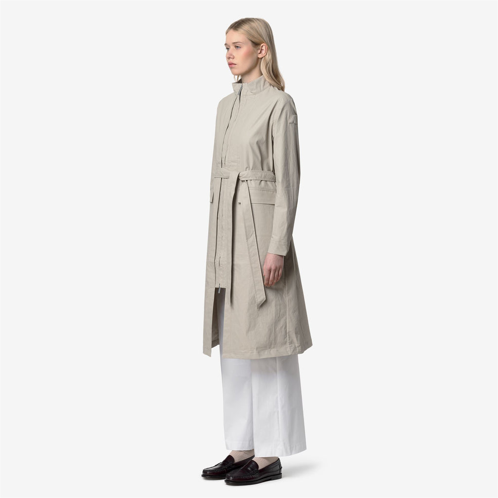 Jackets_Woman_HORIEN NATURAL BLEND_Long_BEIGE LT COMBO - BEIGE LT - Commercial 5