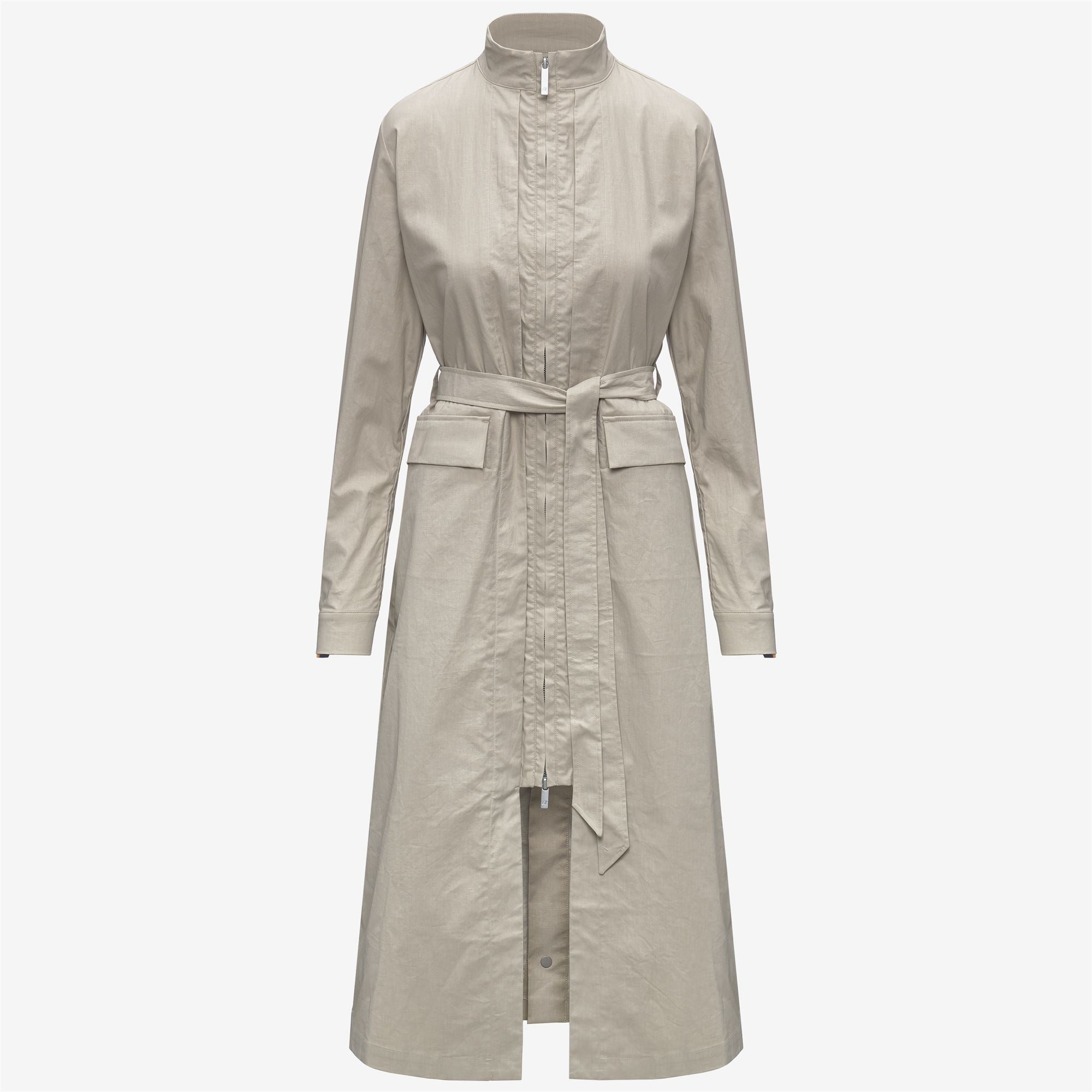 Jackets_Woman_HORIEN NATURAL BLEND_Long_BEIGE LT COMBO - BEIGE LT - Commercial 1