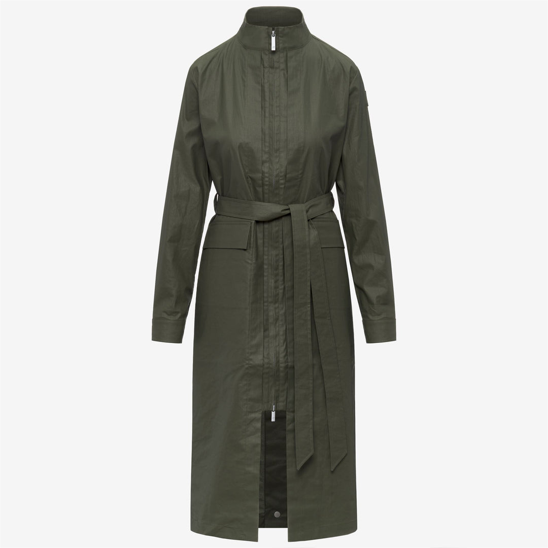 HORIEN NATURAL BLEND - Jackets - Long - Woman - GREEN LICHEN COMBO 01