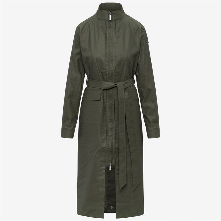 HORIEN NATURAL BLEND - Jackets - Long - Woman - GREEN LICHEN COMBO 1