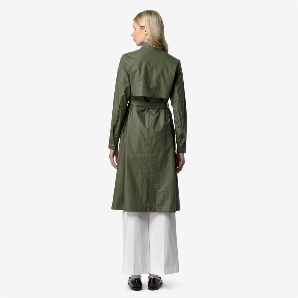 Jackets_Woman_HORIEN NATURAL BLEND_Long_GREEN LICHEN COMBO - Green Lichen - Commercial 6