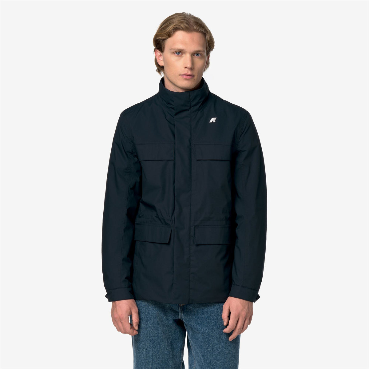 Jackets_Man_MANUENE WARM MICRO CANVAS_Mid_Blue Depth - Commercial 4