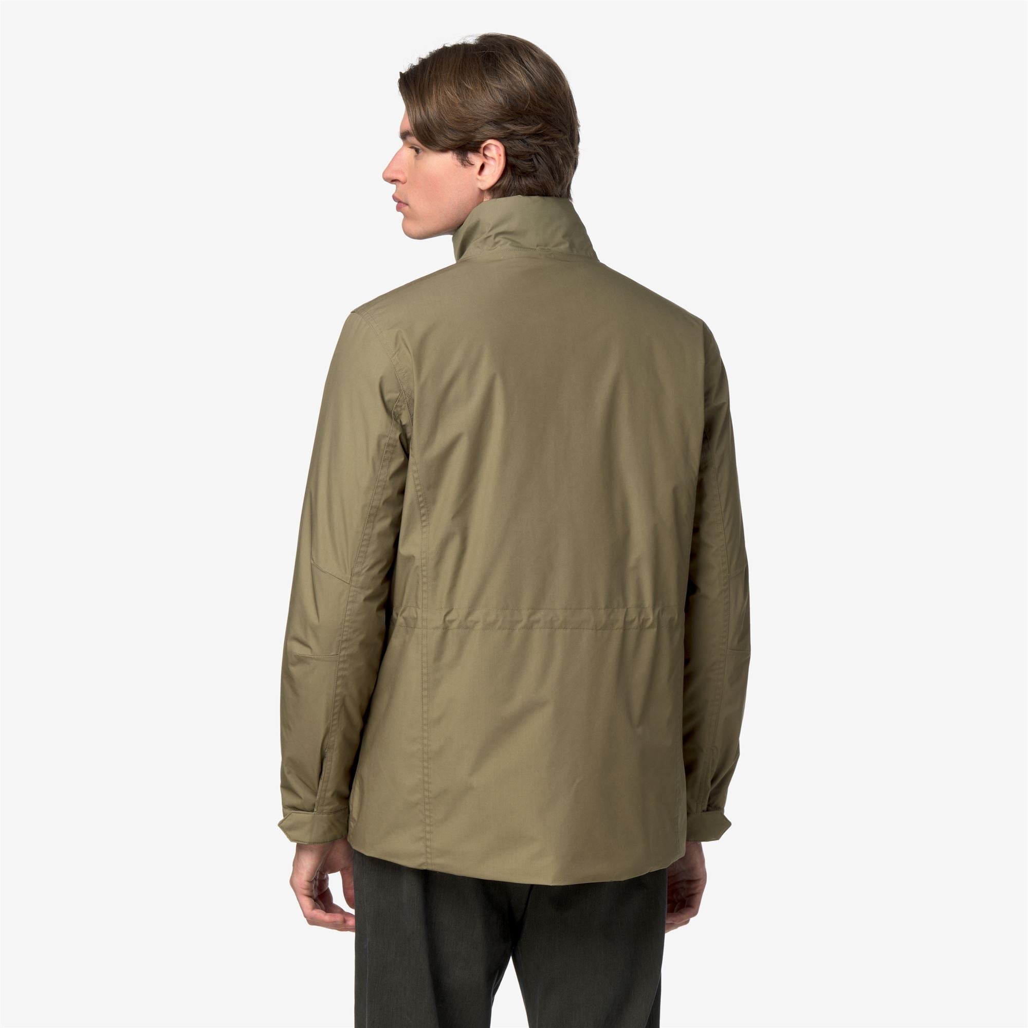 Jackets_Man_MANUENE WARM MICRO CANVAS_Mid_Green Army - Commercial 6