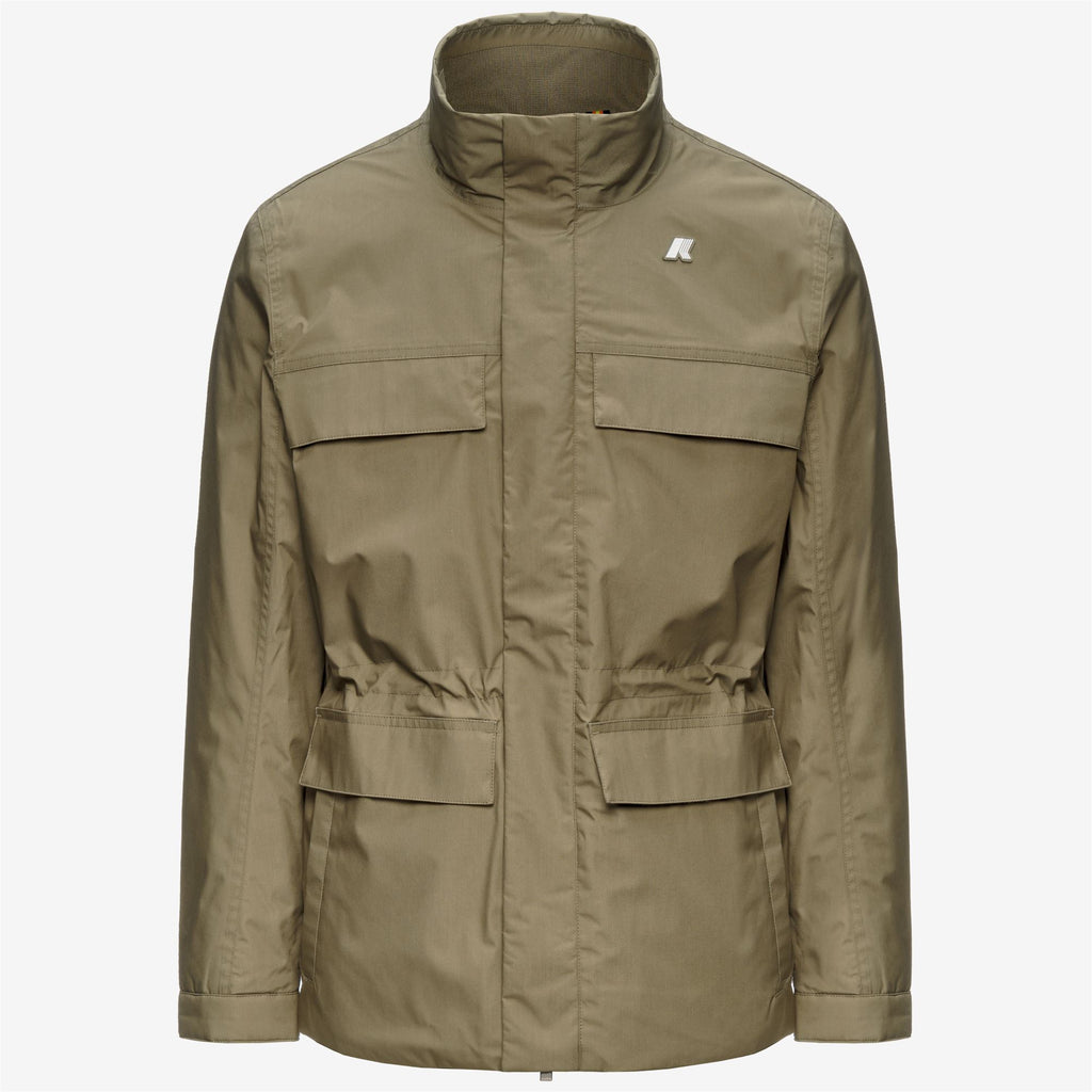 Jackets_Man_MANUENE WARM MICRO CANVAS_Mid_Green Army - Commercial 1