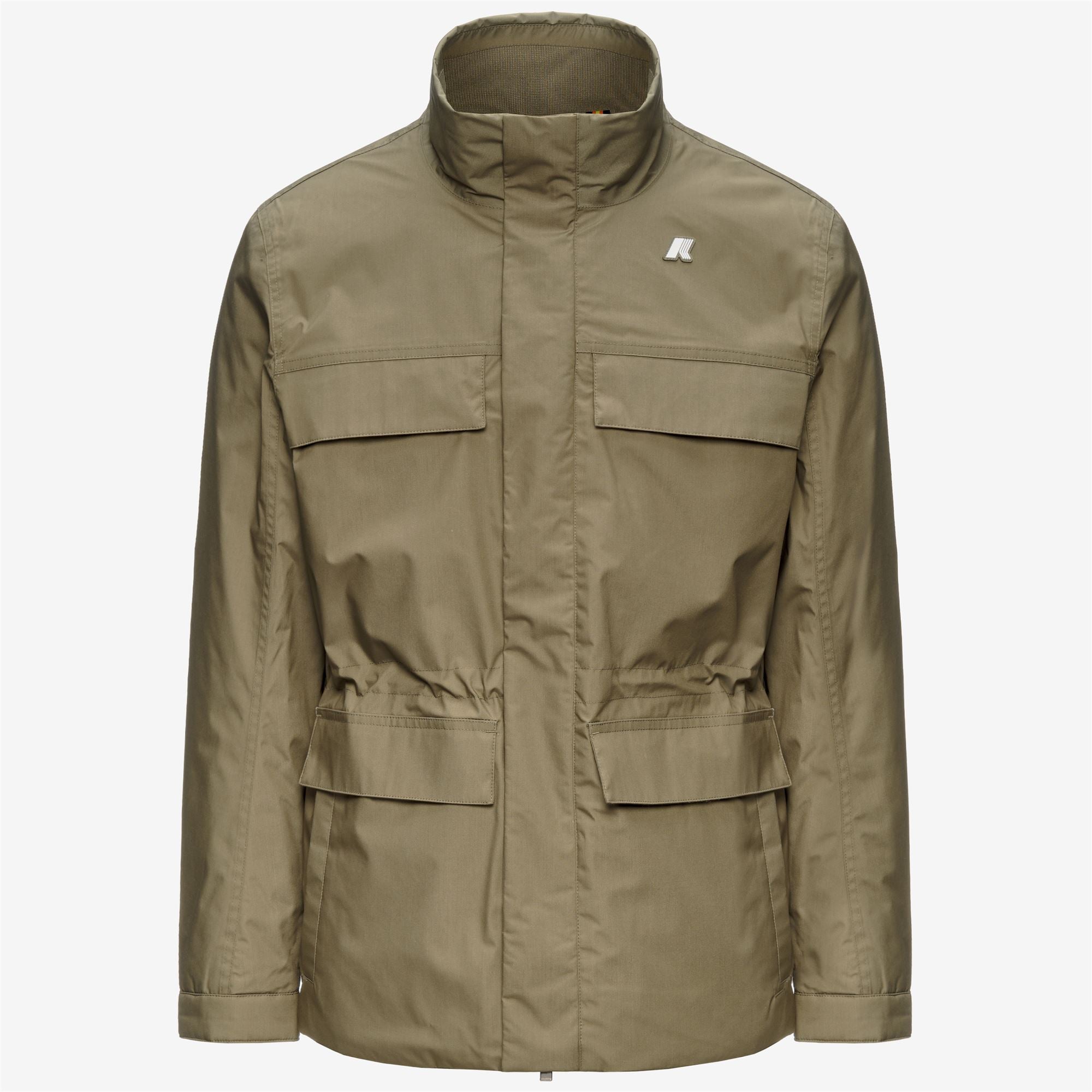 Jackets_Man_MANUENE WARM MICRO CANVAS_Mid_Green Army - Commercial 1