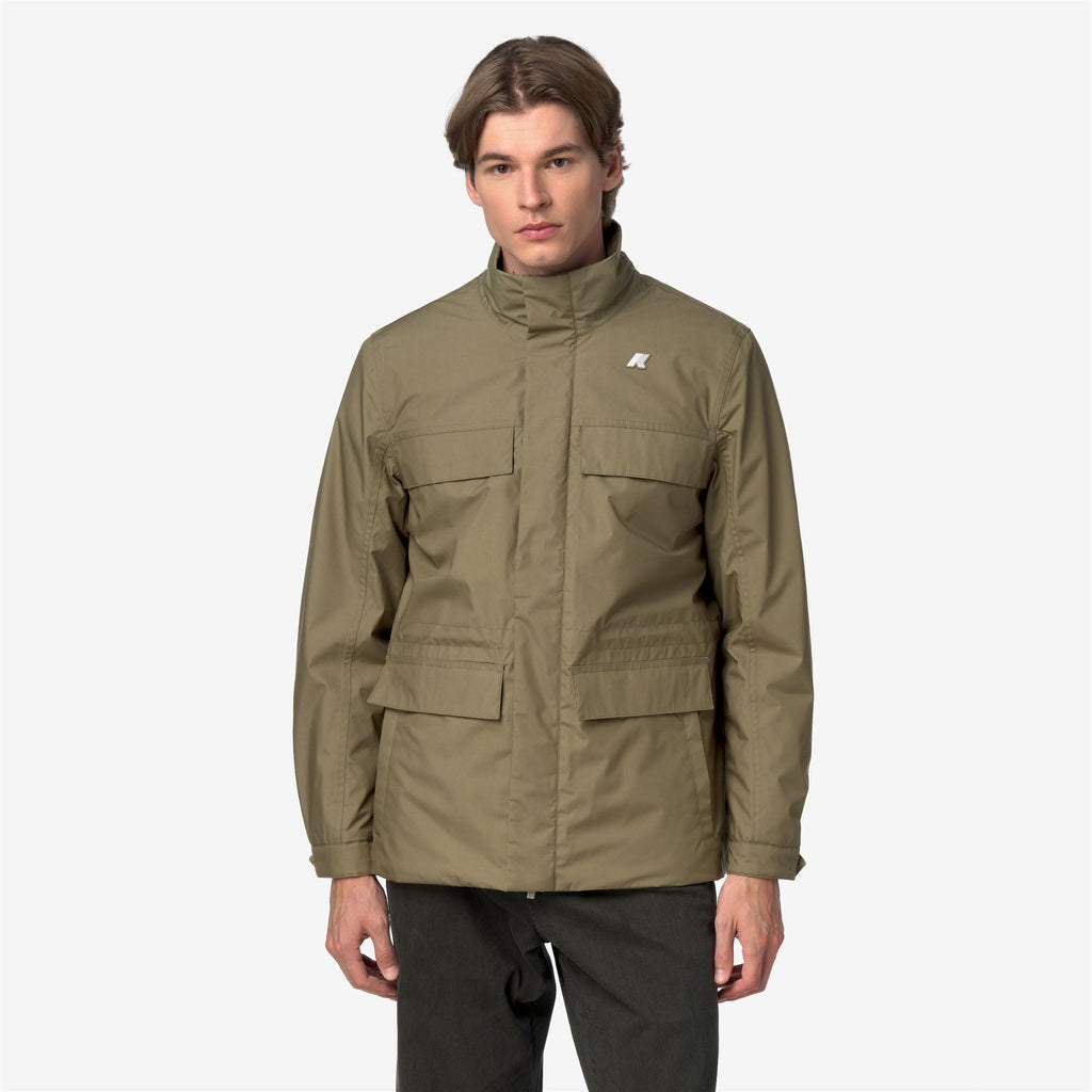 Jackets_Man_MANUENE WARM MICRO CANVAS_Mid_Green Army - Commercial 4