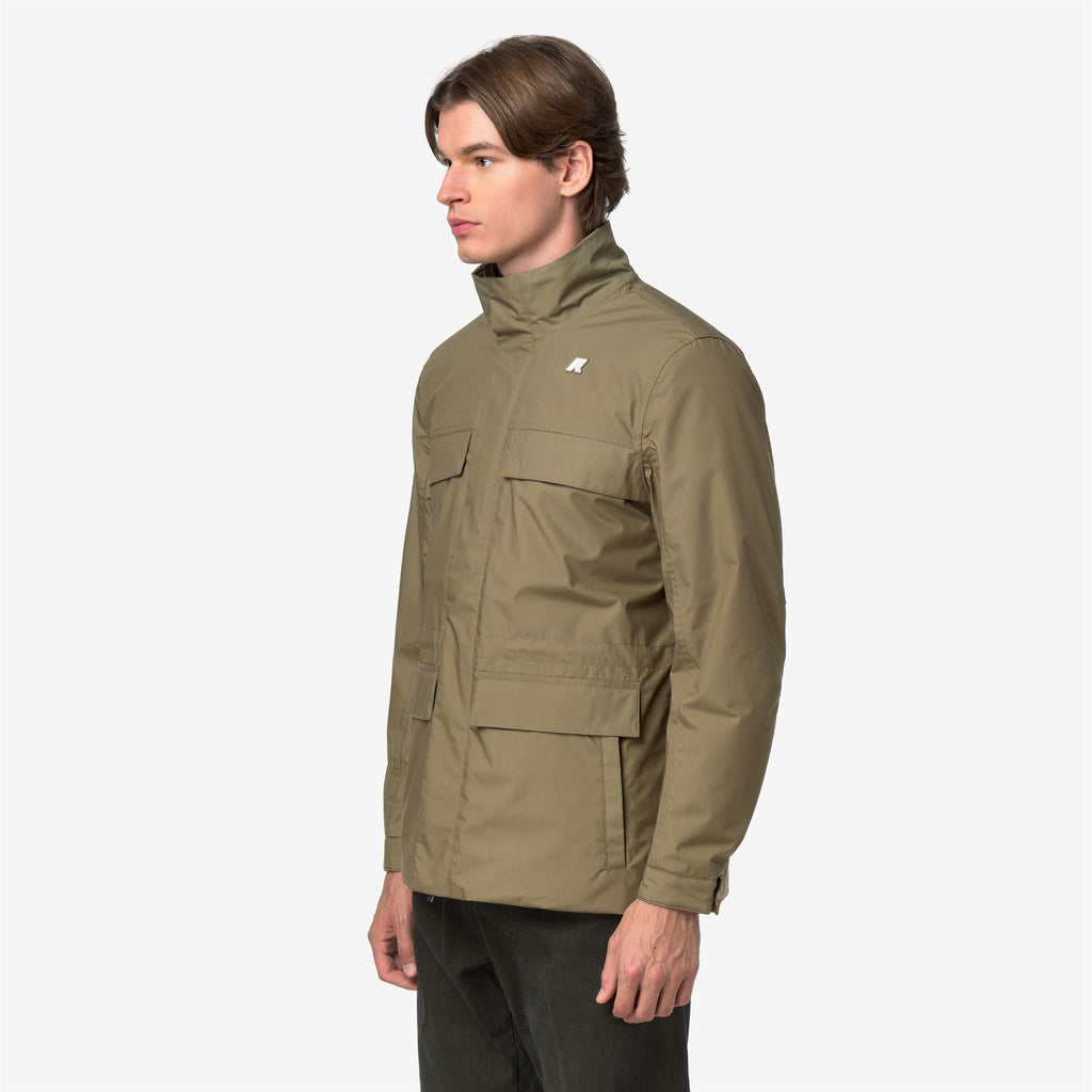 Jackets_Man_MANUENE WARM MICRO CANVAS_Mid_Green Army - Commercial 5
