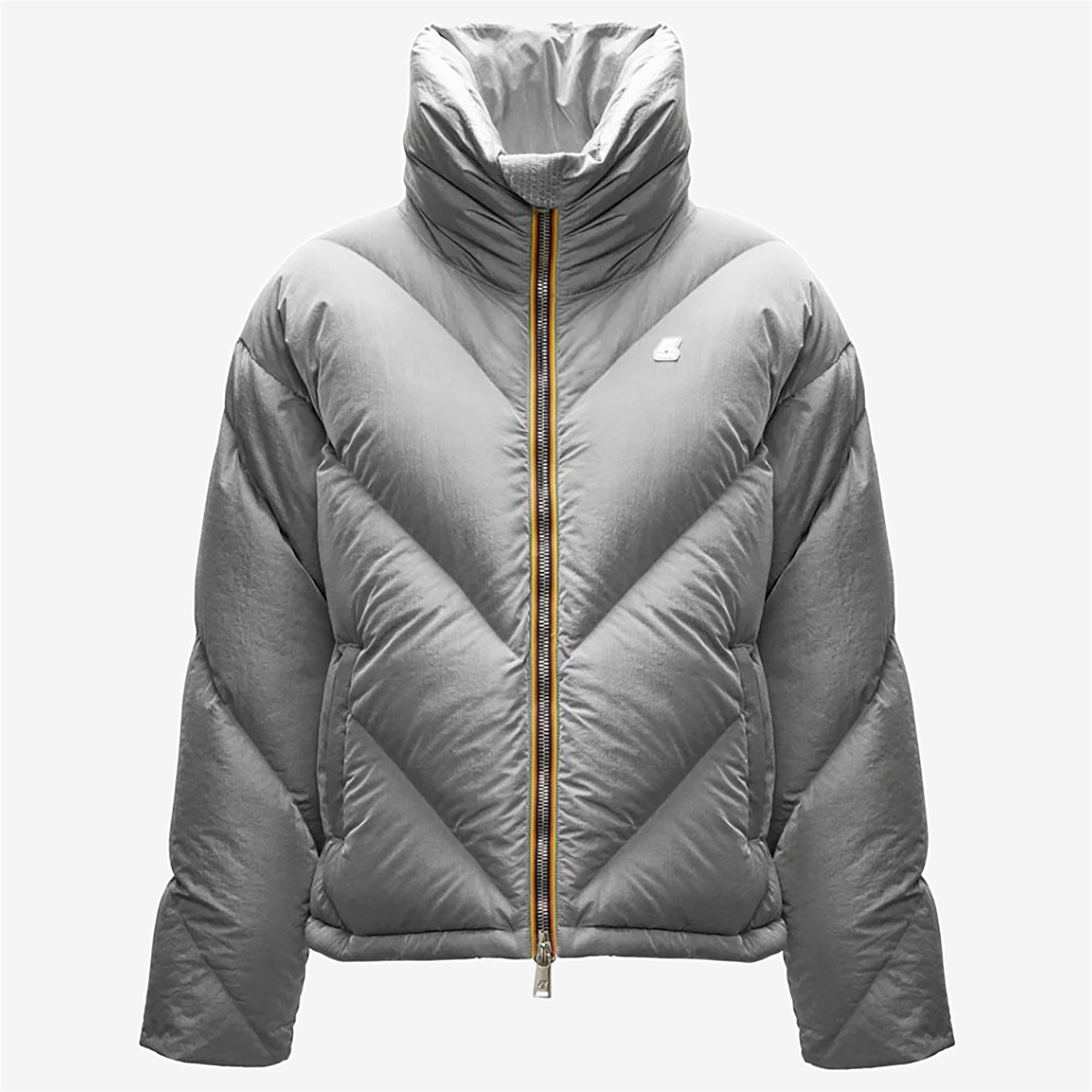 Jackets_Woman_IMELDINE HEAVY QUILTED LAPIS LAZULI_Short_GREY LT - SILVER - Commercial 1